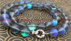 Natural 6/8/10/12mm Gray Gleamy Rainbow Moonstone Round Gems Beads Necklace 20"