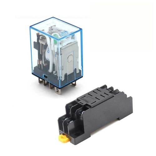 10PCS 12/24/110/220V AC/DC Coil Power Relay LY2NJ DPDT 8Pin HH62P JQX-13F w/Base - Picture 40 of 45