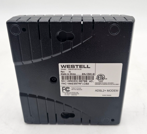 Westell 6100G G90-610015-20 DSL Wired Modem Router- No Cords - Picture 3 of 3