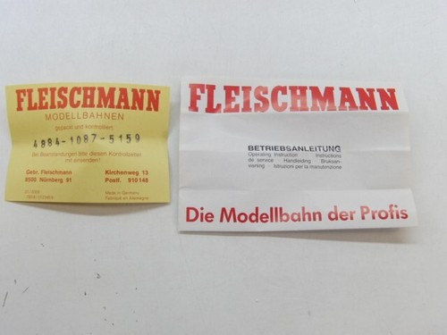 Fleischmann H0 4884 Zug-Set mit Dampflok G8, DC, Licht, NEM, NEU in OVP #54348 - 第 12/12 張圖片