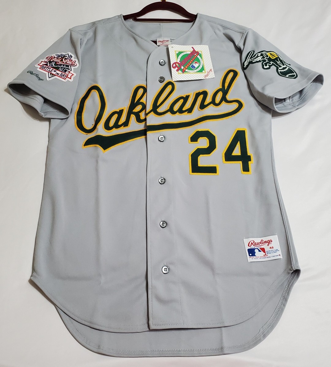 Baseball Jersey Authentic Rickey Henderson Jersey Men's New York