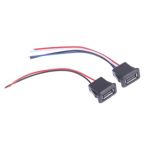 USB2.0 Female Power Jack Charging Port Connector With Cable USB Charger Socke JC - Zdjęcie 9 z 14