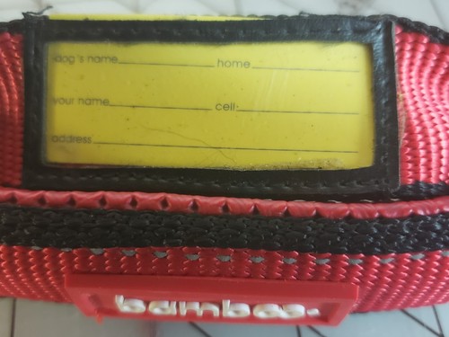BAMBOO QUICK CONTROL DOG COLLAR, RED - XL - Picture 4 of 7