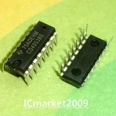 3x CD4053BE IC Multiplexer - CMOS DIP16 Von Texas Instruments