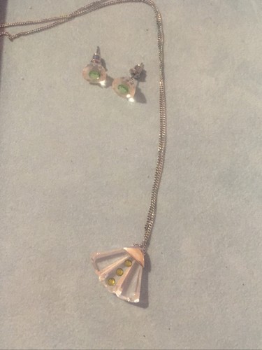 Collana donna Argento 925 e Cristallo + Orecchini In Argento e Cristallo - Foto 2 di 4