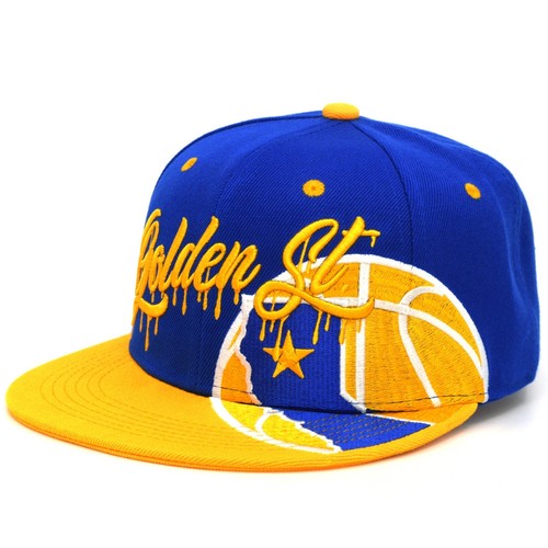 Golden State New Leader Hurricane GS Basketball Royal Gold Snapback Mütze Kappe - Bild 8 von 25