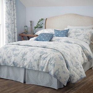 V A The Garden Of Love Blue King Size Duvet Cover Set 100 Cotton King Size Duvet Cover Set 100 Cotton