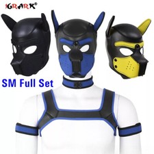 Cosplay Costume Mask Chest Harness Top Belt Neck Collar Restraint Couples Men