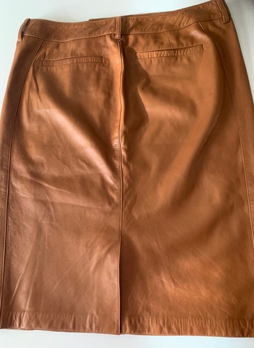 Ralph Lauren cognacfarbener Lederrock Gr.10 (38/40) neuwertig - Bild 6 von 9