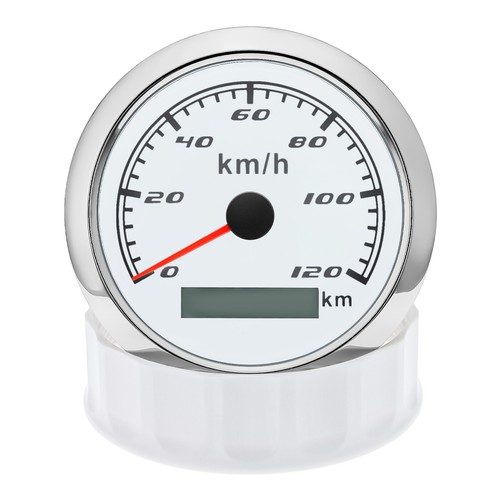 85mm wasserdicht weißes GPS Geschwindigkeitsmesser 0-120KM/H für Bootswagen - Bild 4 von 13