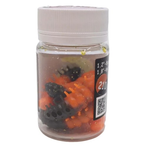 Señuelos suaves área trucha silicona larva cebos originales FL Mokhnatka 1,8 pulgadas bicolor - Imagen 35 de 85