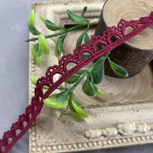 5 Yards Hollow Embroidered Lace Trim DIY Cuffs Neckline Applique Sewing Decor - Picture 5 of 17