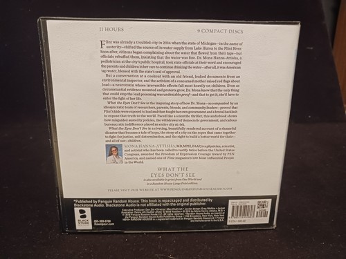 WHAT THE EYES DON'T SEE: 9 CD Unabridged Audio Book Ex-Library- 2018 - Picture 2 of 4