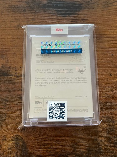 Dock Ellis Topps Project 70 Card #109 1990 Ermsy Rainbow Foil /70 RARE LSD - Picture 2 of 2