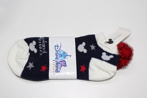 CALCETINES DE COLECCIÓN DISNEY PATRIÓTICO ROJO BLANCO AZUL MICKEY DISNEYLAND TALLA 9-11 ¡NUEVOS! - Imagen 3 de 3