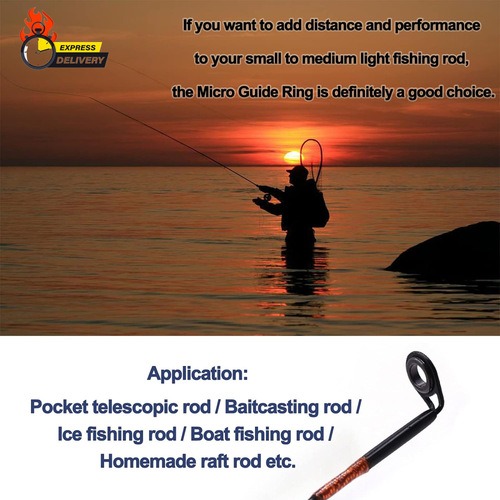 Micro Rod Tips Repair Kit - 30Pcs Baitcasting Rods Fishing Rod Tip Guides Replac - Picture 4 of 12