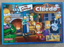 Cluedo The Simpsons Board Game Classic 2001 Hasbro Pewter Figures 100% COMPLETE