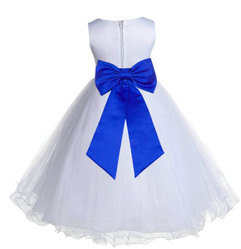 NEW FLOWER GIRL DRESS WEDDING 12-18 months 2 2T 3 3T 4 4T 5 5T 6X 7 8 9 10 11 12 - Picture 53 of 58