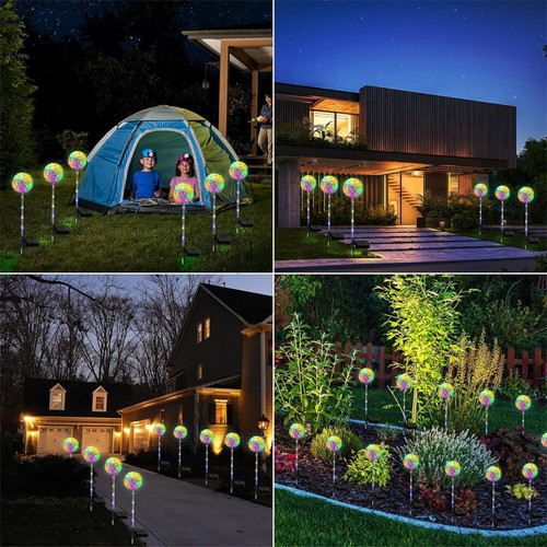 4 STK Solarlampen Außen Garten Solarleuchten Löwenzahn LED Solar Blumen Lampe - Bild 7 von 15