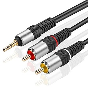 TNP-Gold-Plated-3-5mm-to-RCA-Audio-Cable-6-Feet-Bi-Directional-Male-to-Male