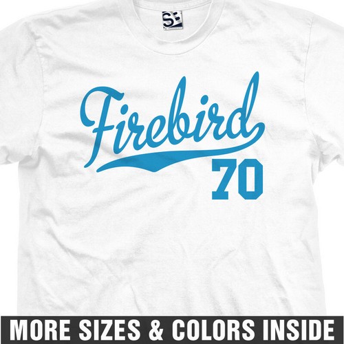 Firebird 70 T-Shirt | 1970 Pontiac Trans Am Formula Jersey Script Mens Tee Shirt - Picture 29 of 36