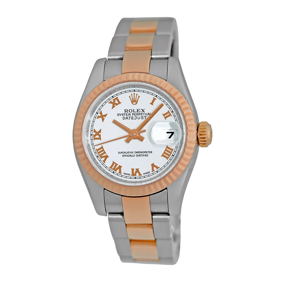 ROLEX Stainless Steel 18K Rose Gold 26mm Rolex Datejust 179171