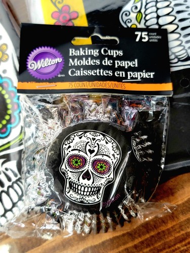 12 piezas Calavera de Azúcar Día de Muertos 💀 Juego de platos, servilletas y decoraciones de fiesta - Imagen 9 de 9
