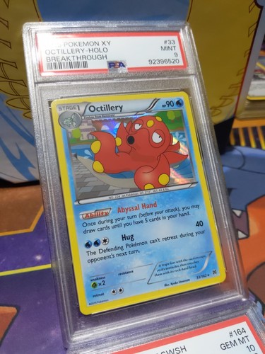 Holo Foil Octillery # 33/162 XY: Breakthrough Set Pokemon Cards PSA 9 MINT ๐ฅ๐ฅ - Picture 2 of 3