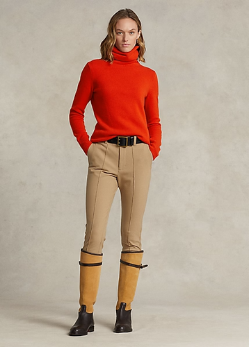 $498 Polo Ralph Lauren Washable Cashmere Turtleneck Orange Women’s SZ S - Picture 2 of 5