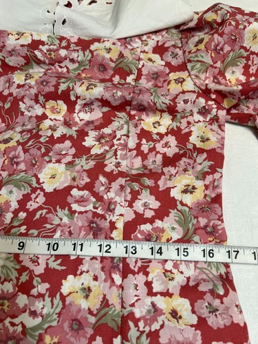 Vintage Laura Ashley Midi Dress Pink Floral 80s Made in Great Britain Size 10 - Picture 8 of 10