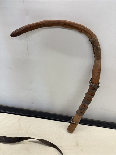 Antique Handmade MASENQO Ethiopian Musical Instrument ~ Tanned Animal Hide - Picture 11 of 22