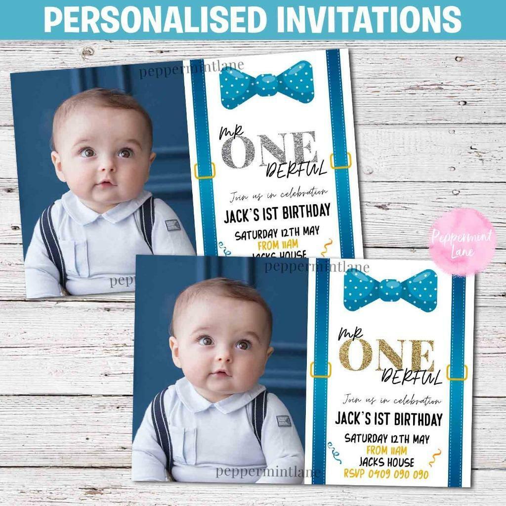 1st Birthday Invitation Cards For Baby Boy