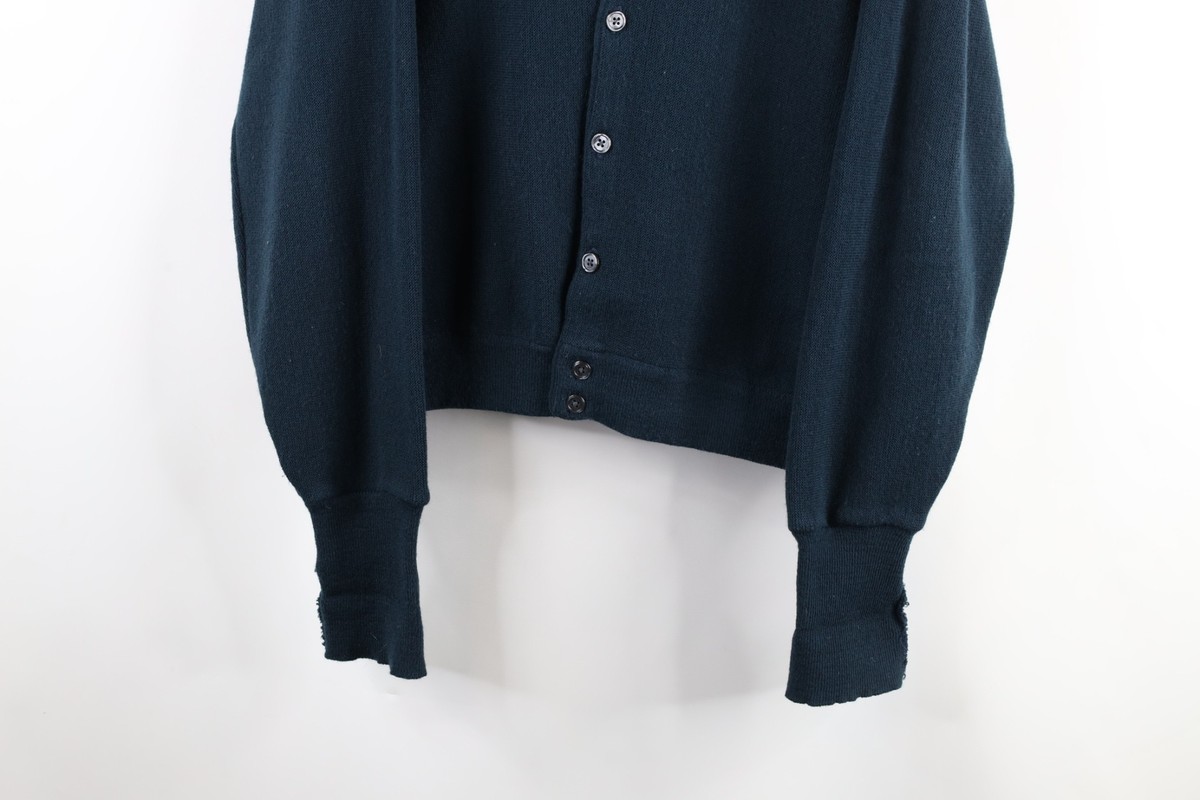 Men's Vintage 90's Izod USA Navy Blue Cardigan Button up