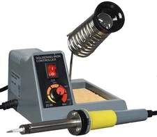 Soldering Station with 5W to 40W Temperature Adjustable Iron, 1.5mm Pointed Tip