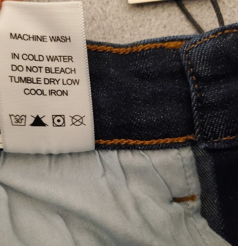 Judy Blue High Rise jeans Straight leg stretch waist denim 3 26 raw hem dark NWT - Picture 16 of 17