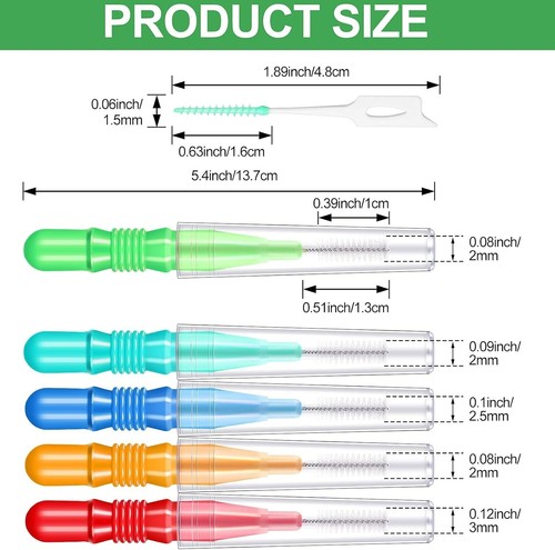 350-Piece Interdental Brushes & Floss Picks Set for Complete Dental Care - Picture 4 of 10