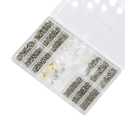 1004 Tiny Screws Nut Screwdriver Watch Eyeglass Sun Glasses Repair Tool Set Kit - Picture 8 of 12