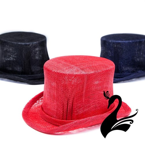 Sinamay Mini Top Hat - Millinery Hats Fascinators - Picture 2 of 16