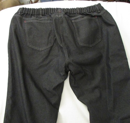 Ladies "McDonalds" Sz 24R (W42/L32) Black, Back Elastic, Adjustable Length Pants - Picture 7 of 9