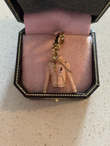 Juicy Couture NWT and box Pink And Gold Hoodie Charm Retired - Picture 6 of 12