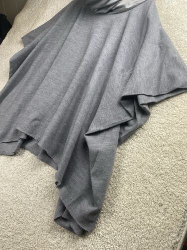 Alistair Trung Ponch0 Coat Women's Size XL Gray Wool Oversized Cowl Neck - Picture 3 of 11
