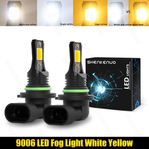 Focos antiniebla LED doble color blanco amarillo para BMW 323i 325i 330i cupé E46 E60 - Imagen 1 de 10