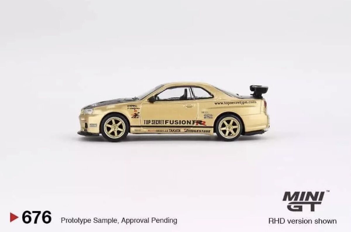 ミニカー MINI GT Top Secret Nissan Skyline GT-R Mini GT 1:64 Nissan Skyline GT-R (R34) Top Secret Bayside
