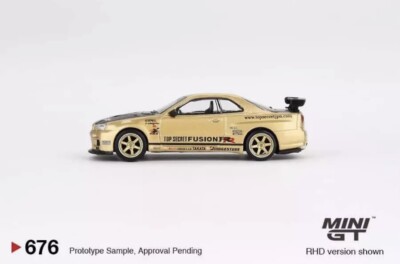ミニカー MINI GT Top Secret Nissan Skyline GT-R Mini GT 1:64 Nissan Skyline GT-R (R34) Top Secret Bayside