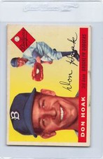 1955 Topps #40 Don Hoak Dodgers Fair *DA-B9762