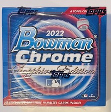 2022 Topps Bowman Chrome Sapphire Edition Factory Sealed Box Brand New In Hand
