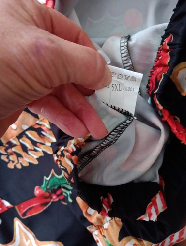 Shein Christmas Print Lounge Pants Women Size 5XL Pull On Pockets Silky - Picture 7 of 8