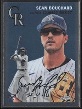2023 Topps Chrome Platinum Anniversary Sean Bouchard 86 RC | Colorado Rockies