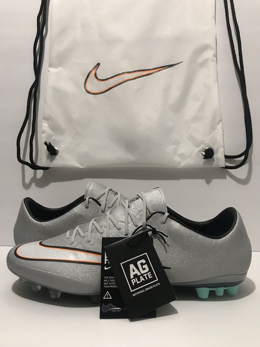 Nike CR7 Mercurial Vapor X AG PRO Silver/Aqua/Orange/White Nike CR7 Mercurial Vapor X AG PRO Silver/Aqua/Orange/White
