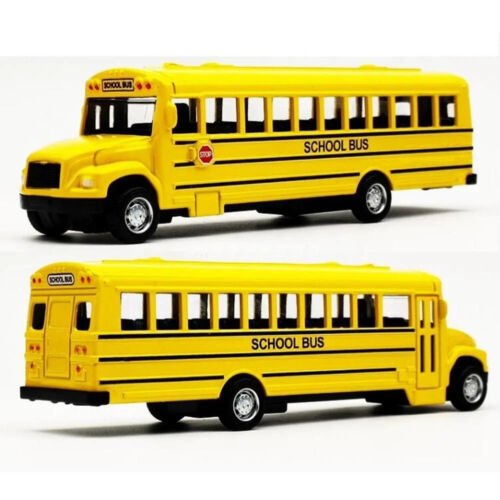 Scuolabus in lega pressofusa 1/64 auto giocattolo per bambini veicolo inerzia modellino giocattoli tirare indietro - Foto 13 di 24
